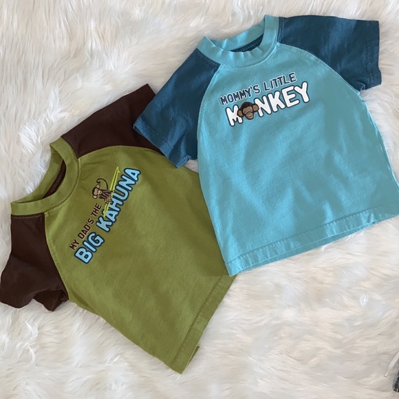 6 pc SET GYMBOREE 🐒 Global Surf boy tops shorts sandals socks 18-24 months - Picture 2 of 13